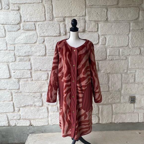 COPY - Anthropologie Margot Reversible Sherpa Coat Size XL NEW W Tags - Picture 11 of 16